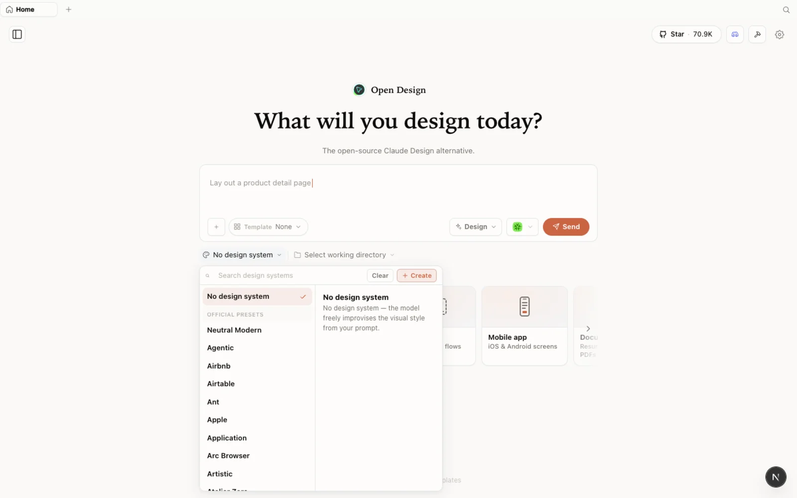 The built-in design-systems library.